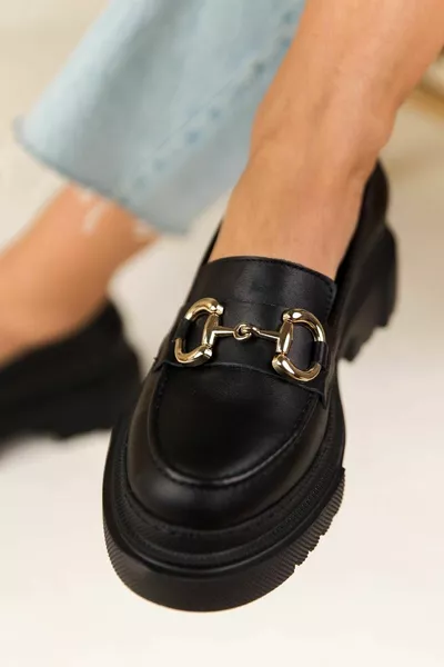 Women's Thick Sole Loafer Loafers Gld