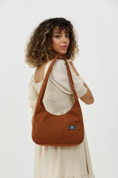 tuile  3 Compartiments Snap Toile Tissu Casual Sports Bras Et Bandoulière Femmes Sac Avec Poches U : E :