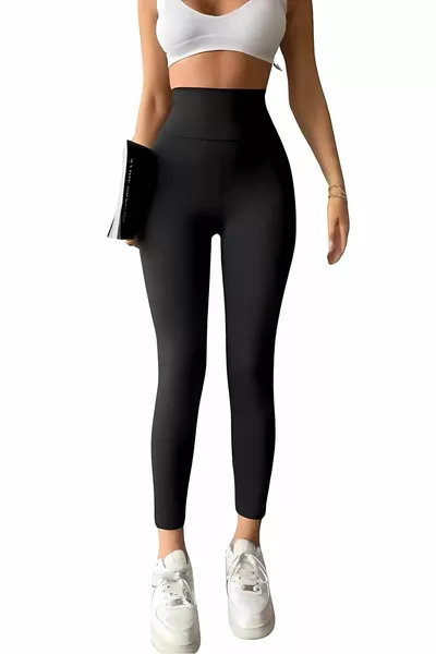 Push Up Rise Waist Panty Zwart