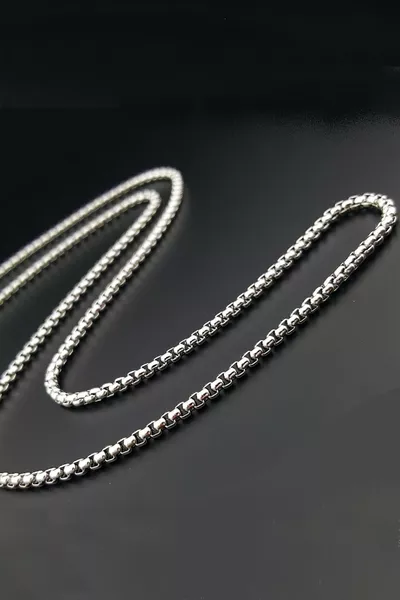 L Колие с верижка от неръждаема стомана