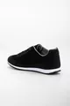 Men's Black and White Lace-Up Casual Casual Comfortable Lightweight Soft Sole Mesh Sneaker Sneakers