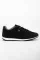 Men's Black and White Lace-Up Casual Casual Comfortable Lightweight Soft Sole Mesh Sneaker Sneakers