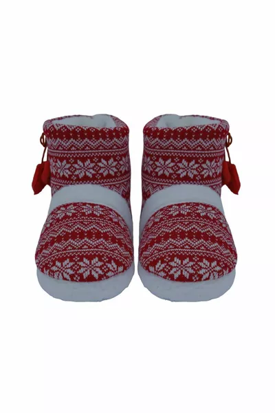 كولي - ندفة الثلج منقوشة بورجوندي المرأة باندوف