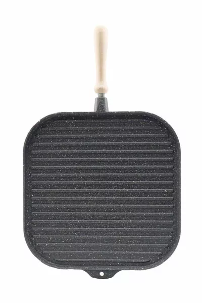 مزدوج الجانب  سم مربع دوبلكس جرانيت شواء بان كيك بان جراي