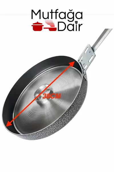 Сковорода  см с крышкой - тесто фило, жареная рыба, лепешка - очень большая