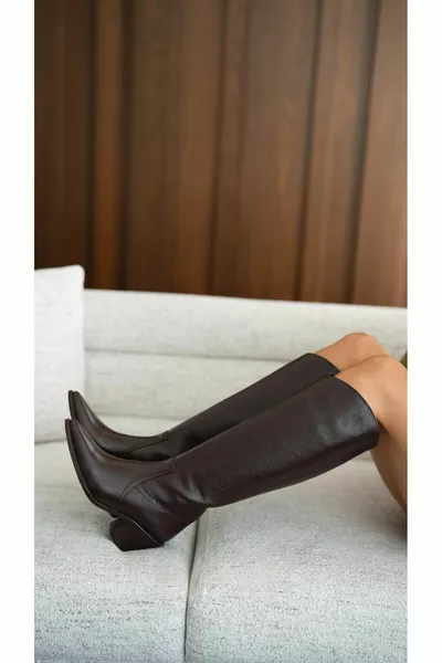 Arnold Stivali in vera pelle marrone