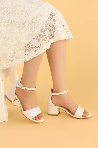  Sand Zilverachtig Casual Meisjes 4 cm Sandalen met Hakken Schoenen
