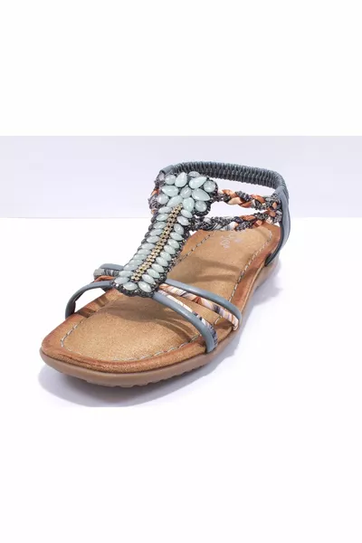  صندل بأحجار اللؤلؤ (مقاس 1 أصغر)