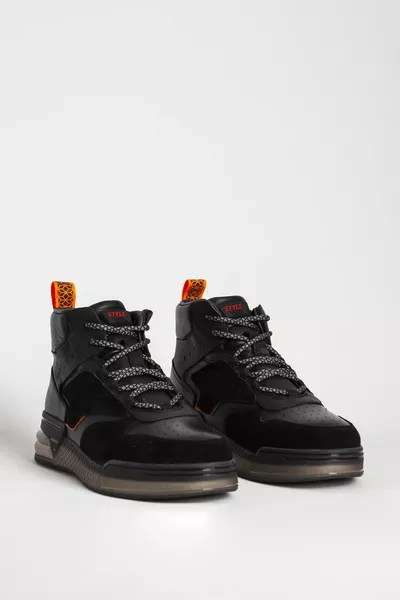  Casual suède gedetailleerde laarzen van echt leer