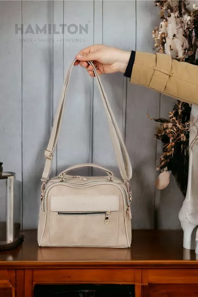 Original Damen-strukturierte, dreiteilige, große, stilvolle Schulter- und Handtasche aus Leder mit Umhängetasche und verstellbarem Handgurt