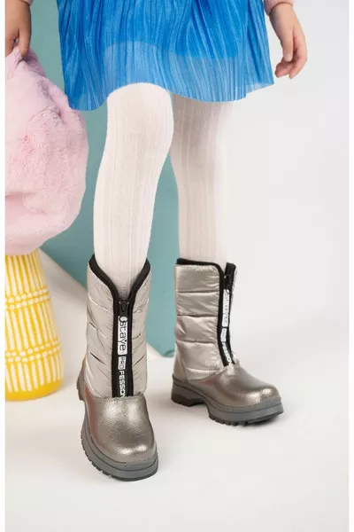 الفتيات البلاتين أحذية الثلج للماء عدم الانزلاق وحيد خفيف الوزن