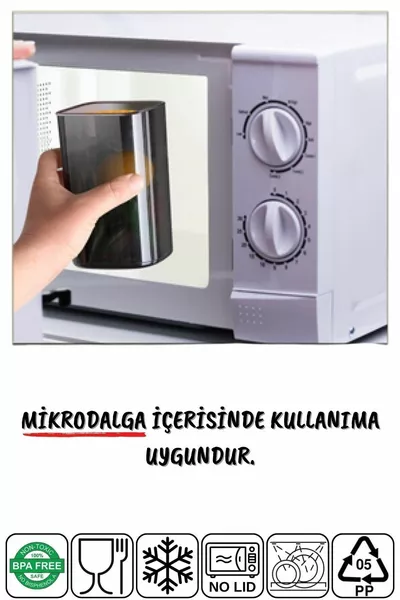 Etiketli 'li Antrasit Ekonomik Kırılmaz Saklama Kabı Seti ,/1,2/0,5 Lt