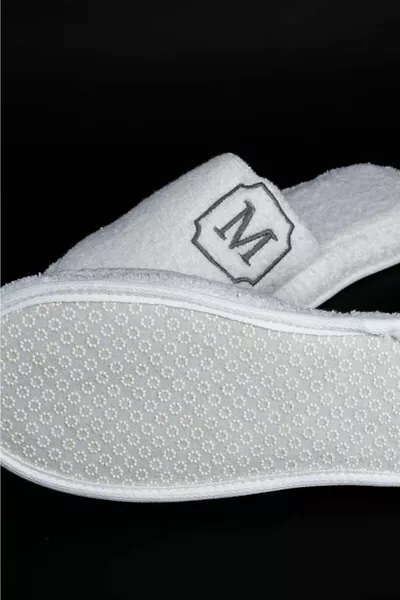 M Lettera Asciugamano Bagno Spa Home Hotel Pantofole di maternità Pantofole suola spessa