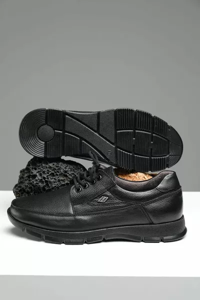 Kleo Orthopädische Ferse Massagete Herrenschuhe aus echtem Leder