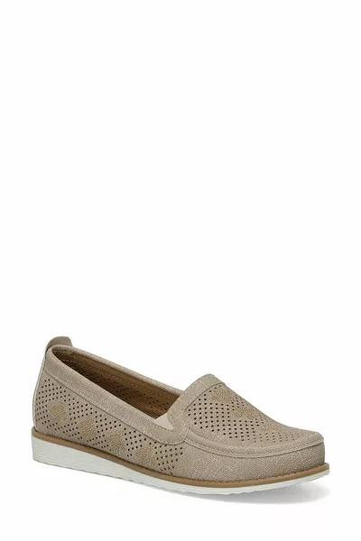 .FX Beige loafer voor dames