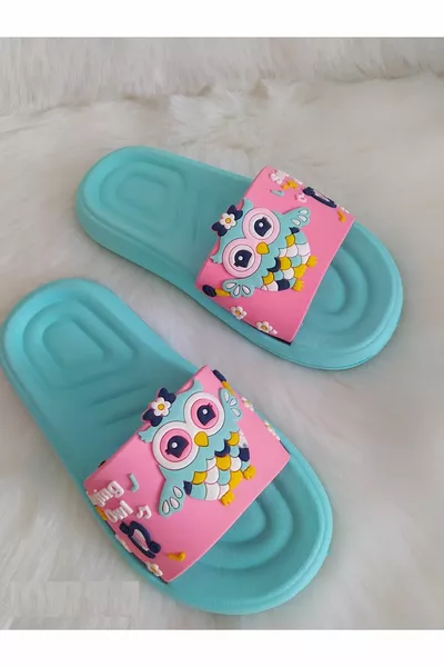 Uccello Modello Rosa Suola Anatomica Antiscivolo Plastica Ragazze Piscina Mare Spiaggia Casa E Pantofole Strada