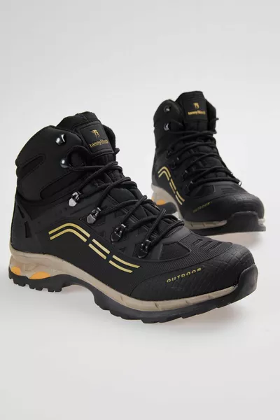 Unisex Siyah Sarı Trekkıng Bot 