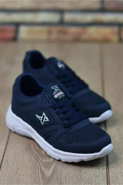 Unisex Blu Navy Ortopedico Leggero Casual Escursionismo Estivo Scarpe Da Ginnastica Da Corsa