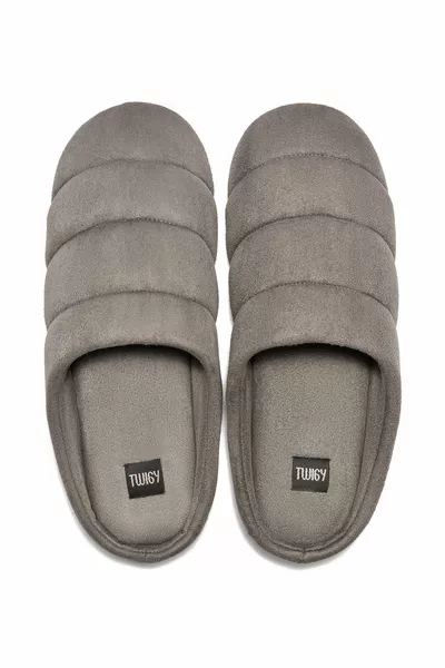 أدامو شباشب منزلية للرجال نعل مدخن صامت /