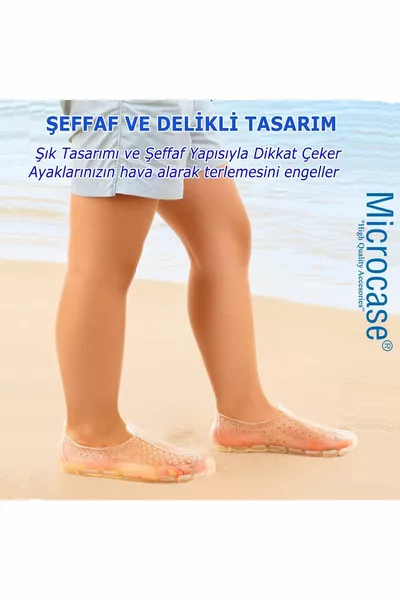 Unisexe Semelle Antidérapante Piscine Mer Nature Rafting Chaussures Transparent 