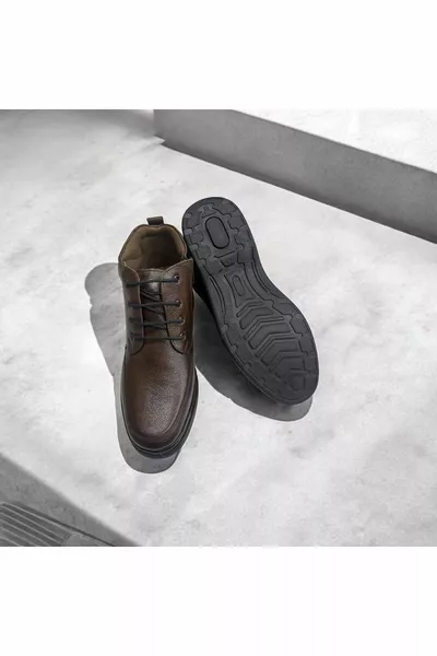 BOTTES EN CUIR MARRON CLAIR HOMME