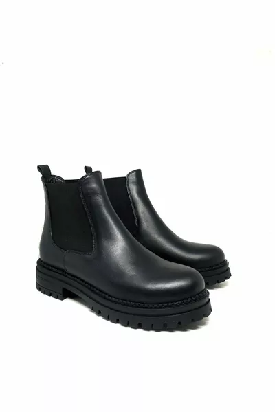 Hakiki Deri İçi Kürklü Chelsea Bot