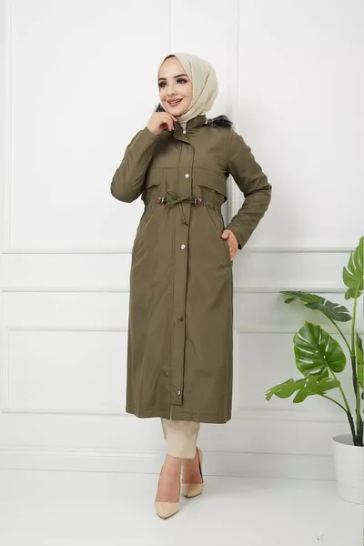 Вода Проф Хаки Меховые Зимние Пальто Сезонное Пальто и Пальто