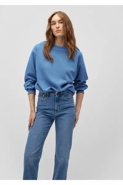 Sweat-shirt basique à col rond 