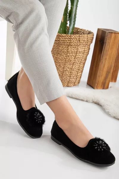 Kadın Babet Hafif Rahat Taban Ortopedik Süet Anne Ayakkabısı