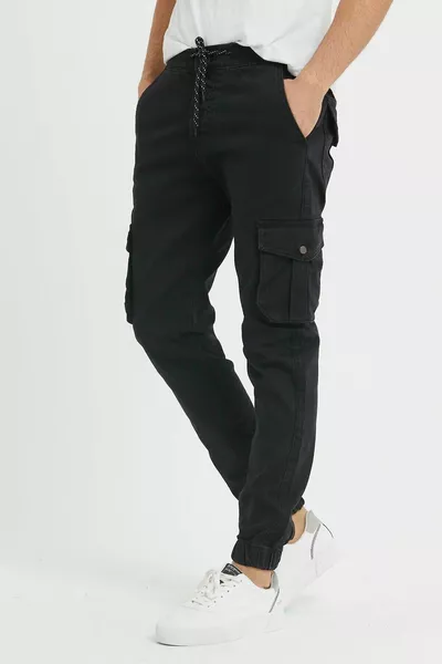 الرجال البضائع السراويل الدنيم الساق مطاط