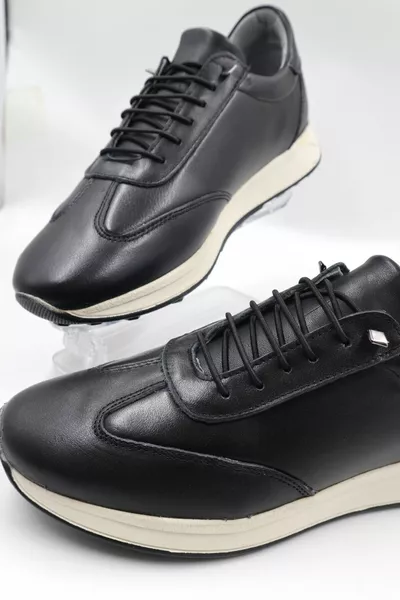 الرجال الداخلية الخارجية جلد طبيعي مريحة للغاية كامل العظام الأحذية الرياضية عارضة