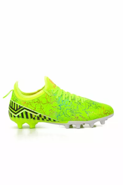 Asports Neon Gele Heren Voetbalschoenen
