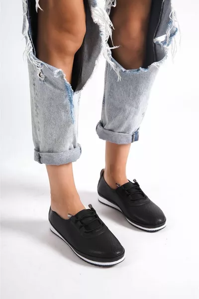 Ballerines Tonyi peau noire