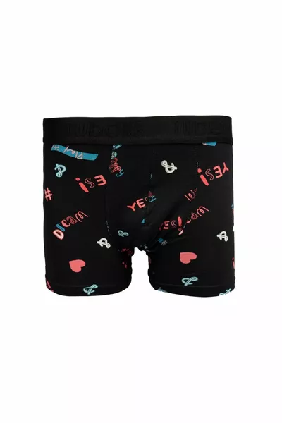 Boxer 2 pièces en tissu extensible en coton lycra pour homme