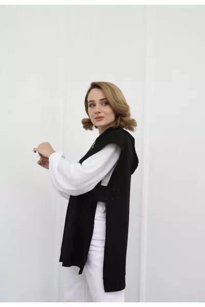 عرق سترة سوداء - أسلوب غير رسمي أنيق ومريح