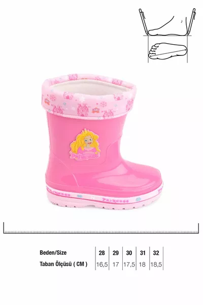 Inverno Principessa Ragazza Bambini Stivali Da Pioggia