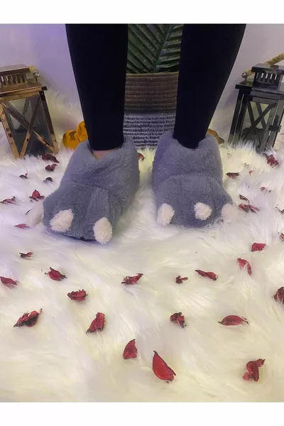 Panduf Animal Mignon Dinosaure Griffe Hiver Maison Pantoufles