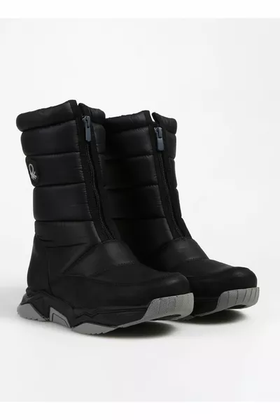 Black Women's Snow Boots 