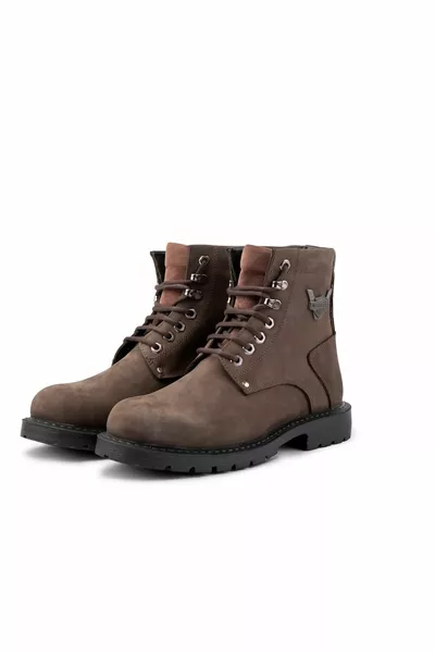 Glaz جلد طبيعي الرجال الدانتيل متابعة الأحذية البريدية، أحذية هارلي