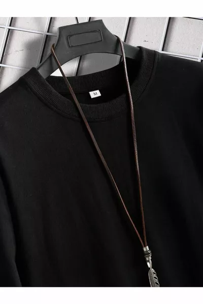 Sweat-shirt oversize unisexe noir imprimé japonais