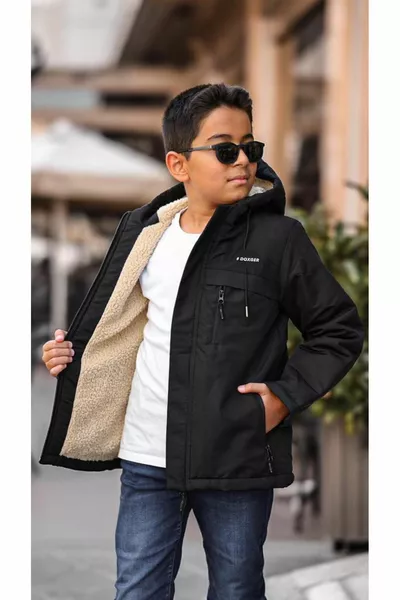 معطف فرو شتوي للأطفال