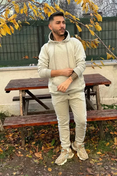 МЯГКИЙ серый толстый спортивный костюм 3 нити