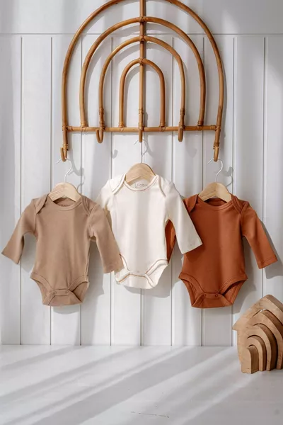 3 pièces unisexe bébé à manches longues en coton Body Set Nouveau-né et enfants Coffret cadeau