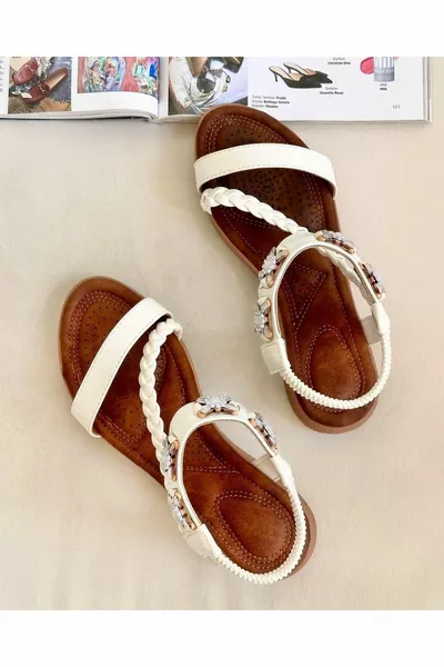 Leve Accessory Sandali Donna Fluffy - Bianco