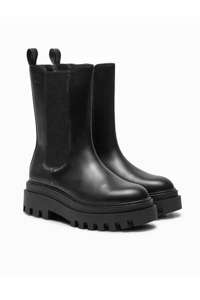 Дамски плоски ботуши челси