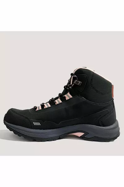 4W Eco Women's Hi 4PR Waterproof Outdoor Boots - Black - 