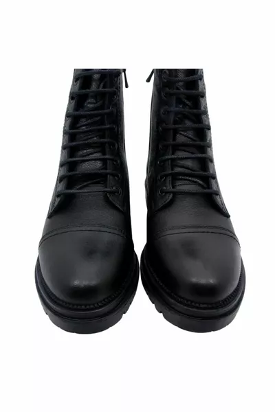 -1 Натуральные кожаные повседневные женские почтовые сапоги