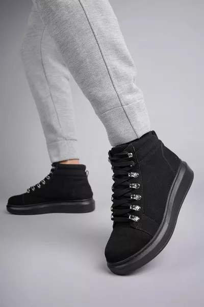 Stalvard Ottawa Замшевые мужские повседневные спортивные ботинки на шнуровке ST черный