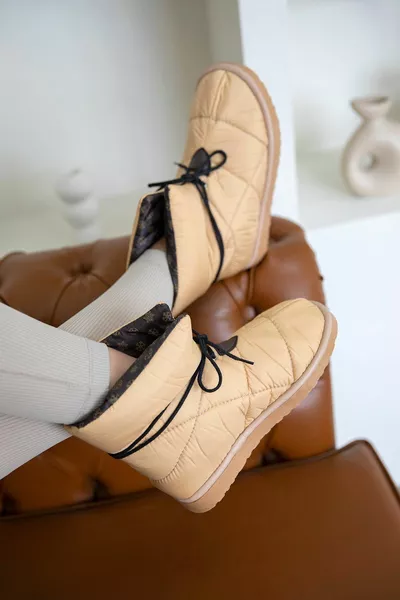 Lion Parachute Detail voor dames Waterdichte laarzen Naakt