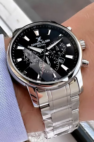 Мужские наручные часы 3 атм водонепроницаемый серебристый стальной ремешок + браслет из натурального камня 